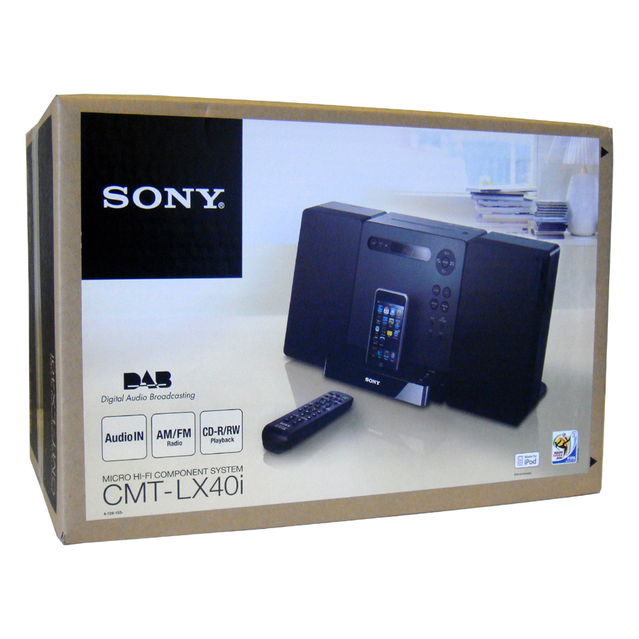 Sony Micro Componente del sistema HiFi CMT-LX40i DOCK PER IPOD DAB Radio CD in buonissima condizione 